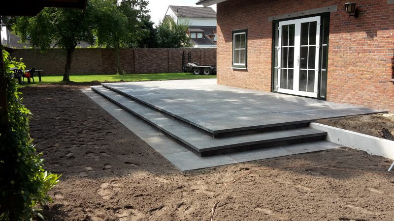 Verhoogd terras Schellevis 100 x 100 cm.
