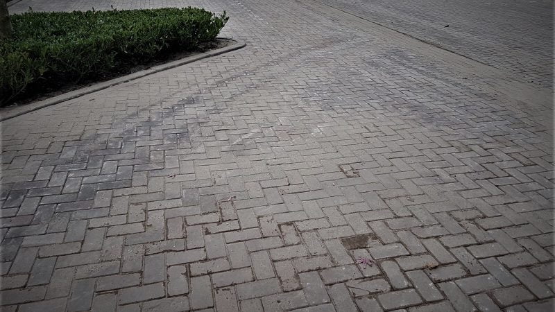 Parkeerterrein hergebruik gebakken klinker